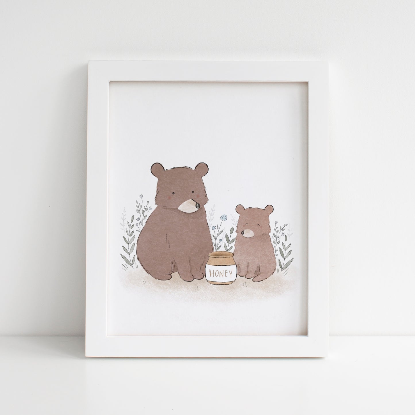 Mama & Baby Bear Nursery Print