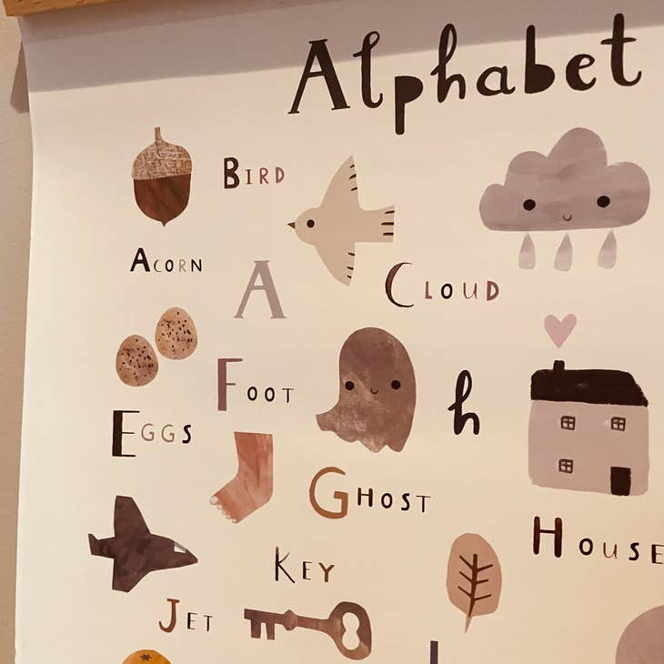 Lower Case Alphabet Poster