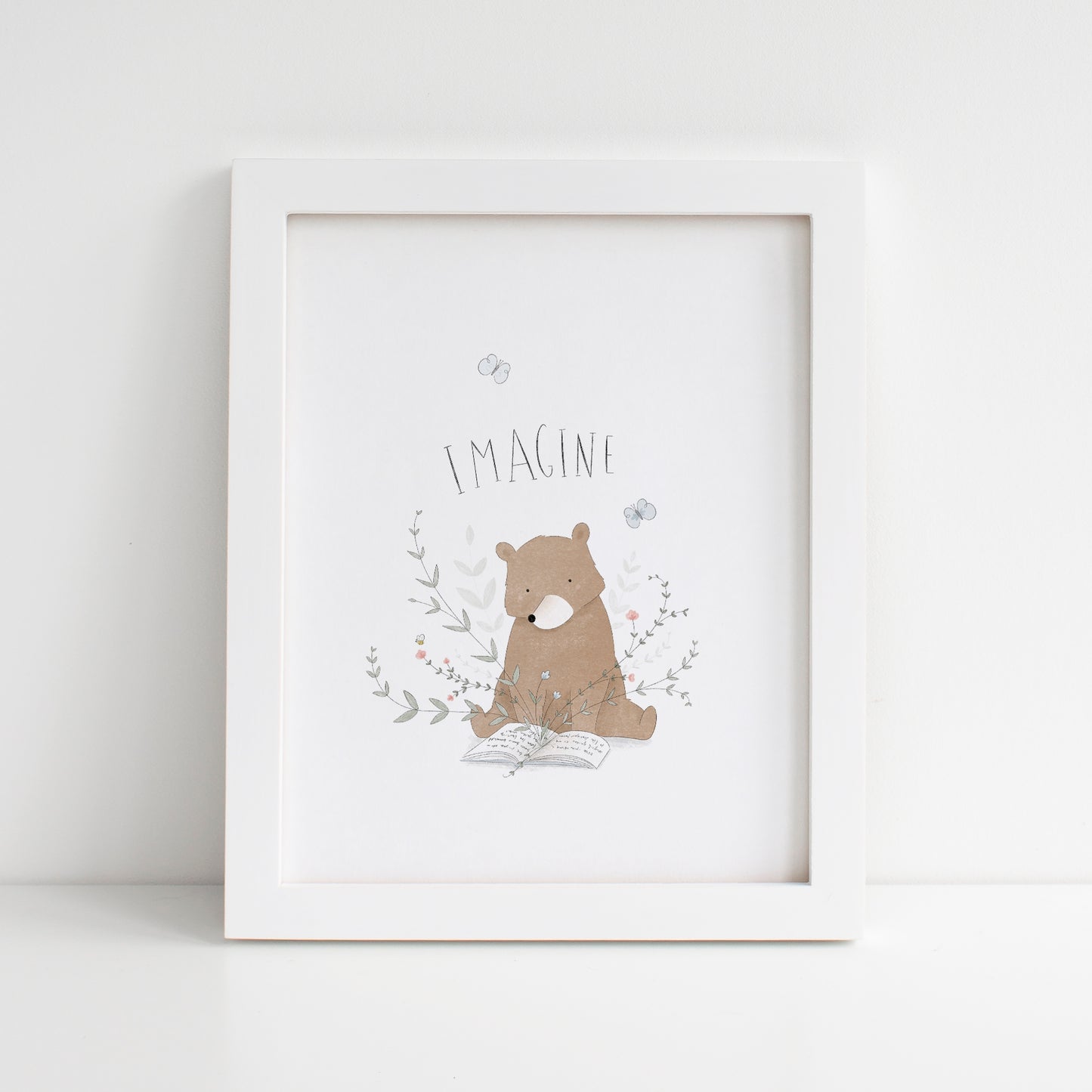Imagine Bear Nursery Print